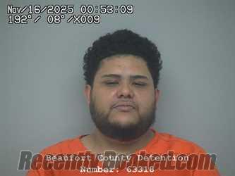 Recent Mugshot Image for ROBERT ALEJANDRO LOPEZ in Beaufort County, South Carolina