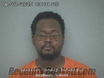 Recent Mugshot Image for VERNON EVANS in Beaufort County, South Carolina