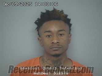 Recent Mugshot Image for DONTE LAMAR WILLIAMS in Beaufort County, South Carolina