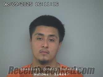 Recent Mugshot Image for RICARDO BARRAGAN in Beaufort County, South Carolina