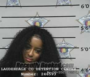 Recent Mugshot Image for MIA TYSHAWN ANDREWS in Lauderdale County, Alabama