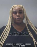 Recent Mugshot Image for AALIYAH MONAE WELLS in Madison County, Alabama