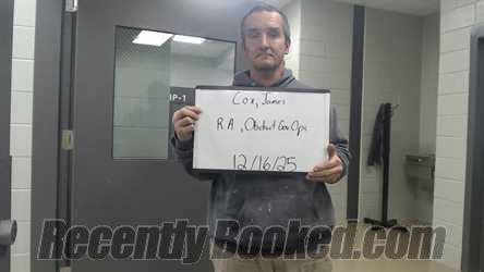 Recent Mugshot Image for JAMES COX in Marion County, Alabama