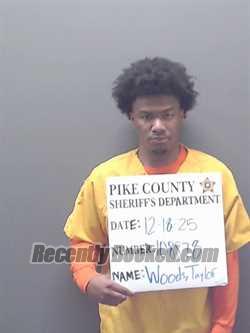 Recent Mugshot Image for TAYLOR JAMAL WOODS in Pike County, Alabama