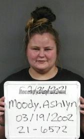 Recent Mugshot Image for Ashlyn Kate Moody in Sebastian County, Arkansas