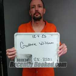 Recent Mugshot Image for WILLIAM RAY GUTHRIE in Sebastian County, Arkansas