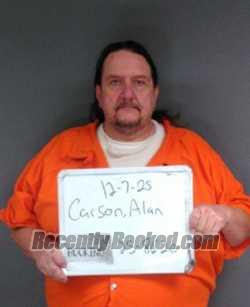 Recent Mugshot Image for ALAN ROSS CARSON in Sebastian County, Arkansas