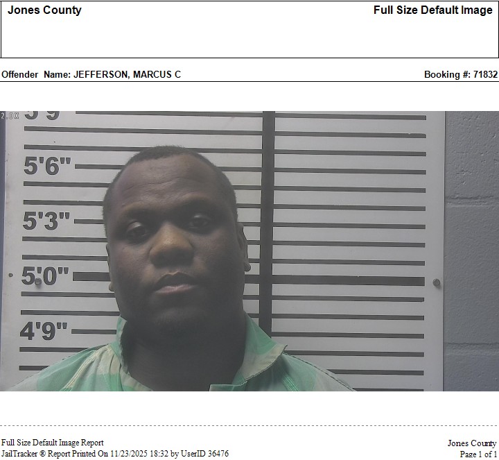 Most Wanted Image for MARCUS CORTEZ JEFFERSON in Jones County, Mississippi