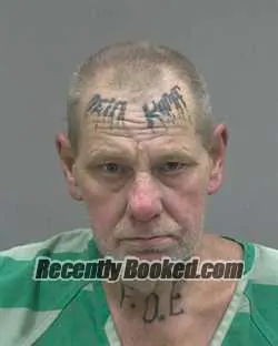 Booking photo from Alachua County, Florida