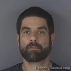 Mugshot of Justin Lee Carriero booked in Clay County, Florida on August 25, 2026