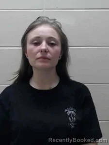 Mugshot of HANNAH J EVANS-SHOENBERGER booked in Ida County, Iowa on March 28, 2026