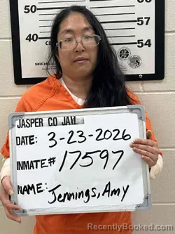 Mugshot of AMY BROOKE JENNINGS booked in Jasper County, Iowa on March 23, 2026