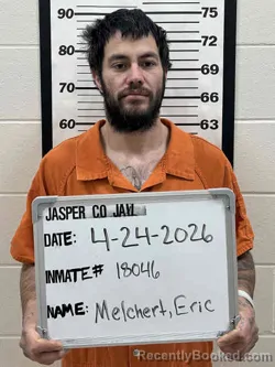 Mugshot of ERIC MICHAEL MELCHERT booked in Jasper County, Iowa on April 24, 2026
