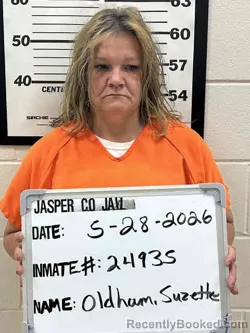 Mugshot of SUZETTE MARIE OLDHAM booked in Jasper County, Iowa on May 28, 2026