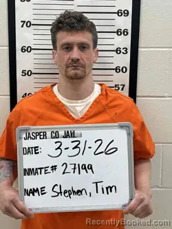 Mugshot of TIMOTHY PHILLIP STEPHEN booked in Jasper County, Iowa on March 31, 2026