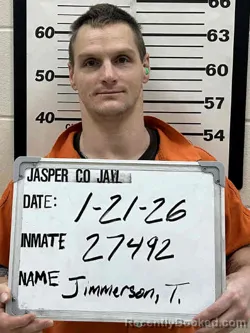 Booking photo from Jasper County, Iowa