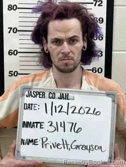 Mugshot of GRAYSON KENNETH PRIVETT
