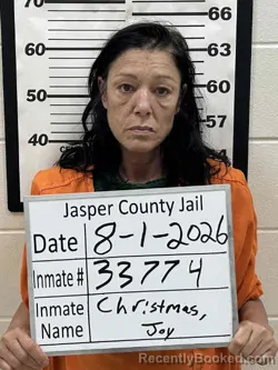 Mugshot of JOY LEIGH CHRISTMAS booked in Jasper County, Iowa on July 30, 2026