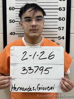 Mugshot of GIOVONI MONTOYA HERNANDEZ