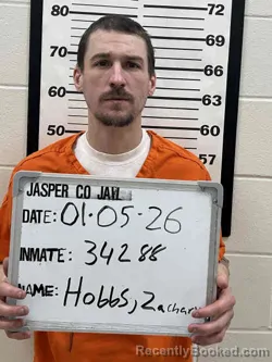 Booking photo from Jasper County, Iowa