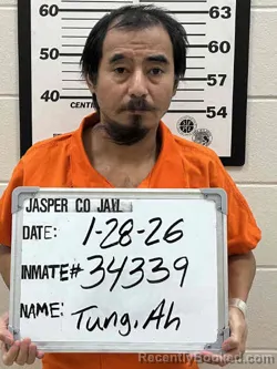 Booking photo from Jasper County, Iowa