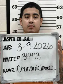 Mugshot of LUIS MANUEL CHAVARRIA-JIMENEZ booked in Jasper County, Iowa on March 8, 2026