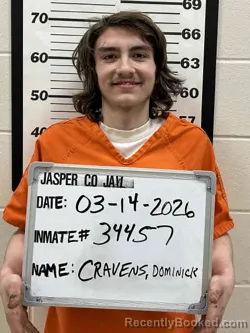 Mugshot of DOMINICK JAMES CRAVENS