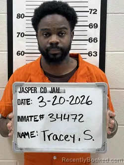 Mugshot of SOLOMON JARICO TRACEY booked in Jasper County, Iowa on March 20, 2026