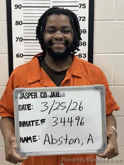 Mugshot of ANTWAN SHUKAR ABSTON booked in Jasper County, Iowa on March 25, 2026