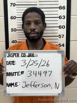 Mugshot of NELSON CHAVON JEFFERSON booked in Jasper County, Iowa on March 25, 2026