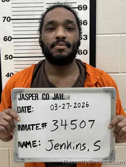 Mugshot of SEANTREL MAURICE JENKINS booked in Jasper County, Iowa on March 27, 2026