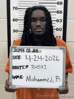 Mugshot of BAHAR BECHE MOHAMMED booked in Jasper County, Iowa on April 24, 2026