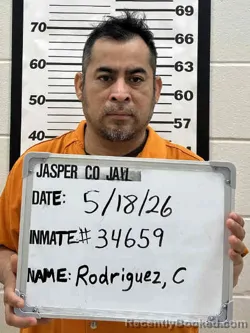 Mugshot of RAUL RODRIGUEZ-CHAVEZ booked in Jasper County, Iowa on May 18, 2026