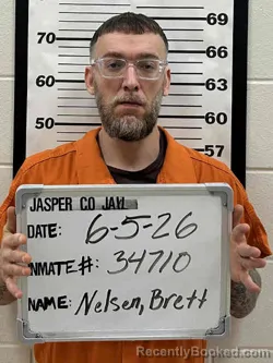 Booking photo from Jasper County, Iowa
