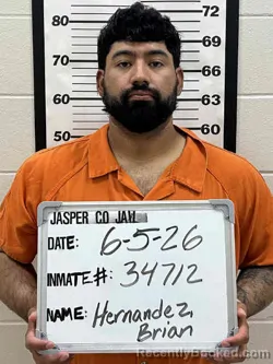 Booking photo from Jasper County, Iowa