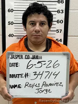 Booking photo from Jasper County, Iowa