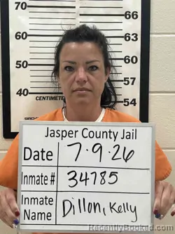 Mugshot of KELLY ANNE DILLON booked in Jasper County, Iowa on July 9, 2026