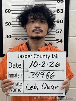 Mugshot of Quar Leh Leh booked in Jasper County, Iowa on October 2, 2026