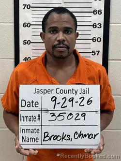Mugshot of Ohmar Divine Brooks booked in Jasper County, Iowa on September 29, 2026