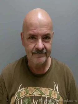 Mugshot of DAVID LEE HOADLEY booked in Lee County, Iowa on July 10, 2026