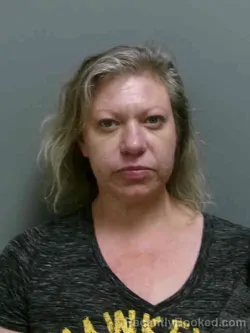 Mugshot of MICHELLE LEE BOUDEWYN booked in Lee County, Iowa on April 27, 2026