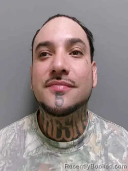 Mugshot of Delfino Jr Suarez booked in Lee County, Iowa on October 3, 2026