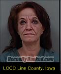 Booking photo from Linn County, Iowa