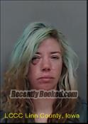 Booking photo from Linn County, Iowa