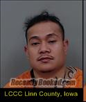 Booking photo from Linn County, Iowa