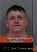 Booking photo from Linn County, Iowa