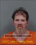 Booking photo from Linn County, Iowa