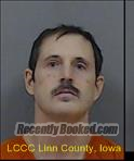 Booking photo from Linn County, Iowa
