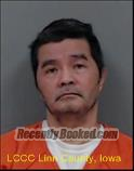 Booking photo from Linn County, Iowa