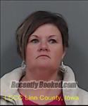 Booking photo from Linn County, Iowa